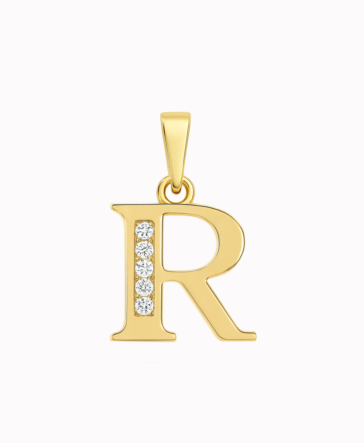 Złota zawieszka literka R pr. 585