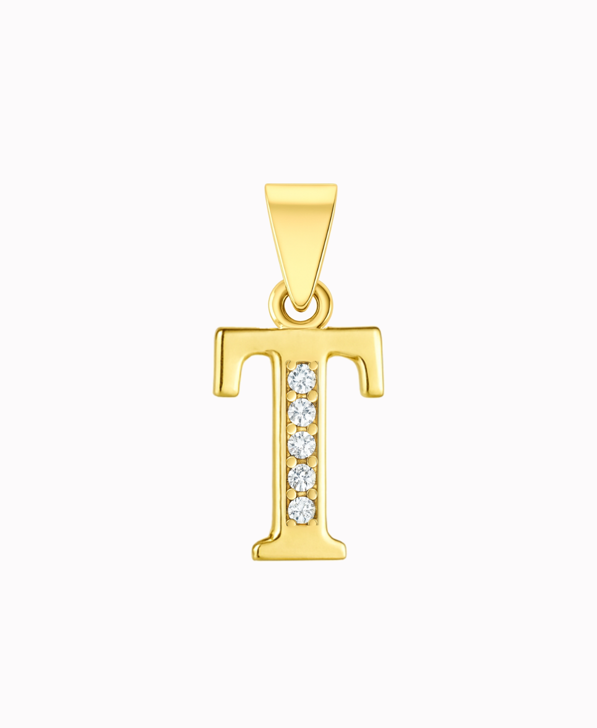 Złota zawieszka literka T pr. 585