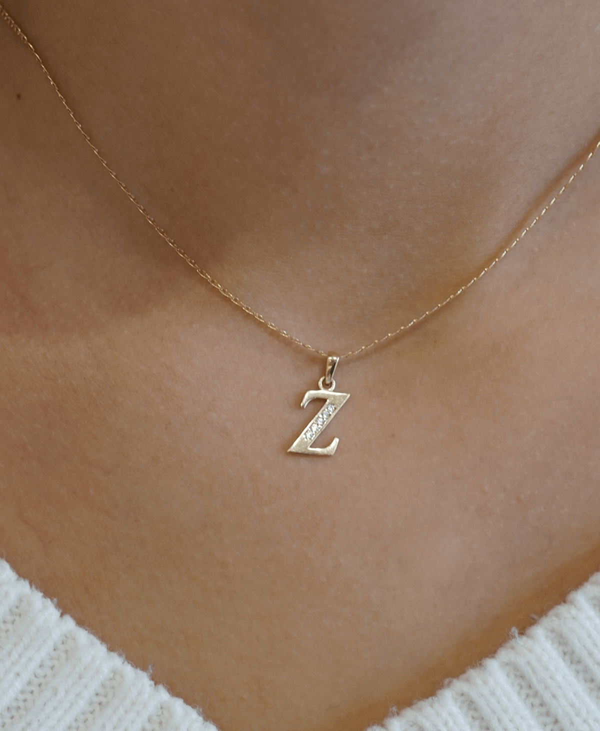 Złota zawieszka literka Z pr. 585